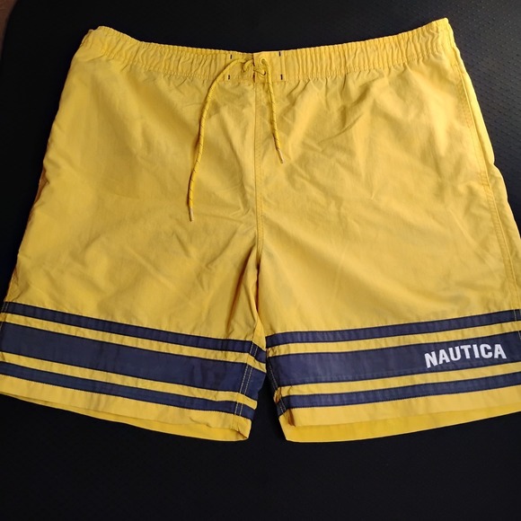 Nautica Other - Nautica Swim Trunks Board Shorts Bathing Suit XL Blue Yellow White - Y